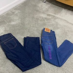 2 pairs of excellent condition boys size 10 jeans.